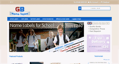 Desktop Screenshot of gbnametapes.co.uk